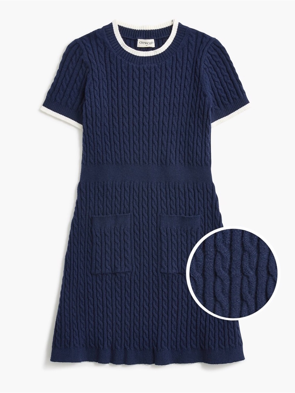 Crewcuts Cable Knit Sweater Dress M, Sz 8